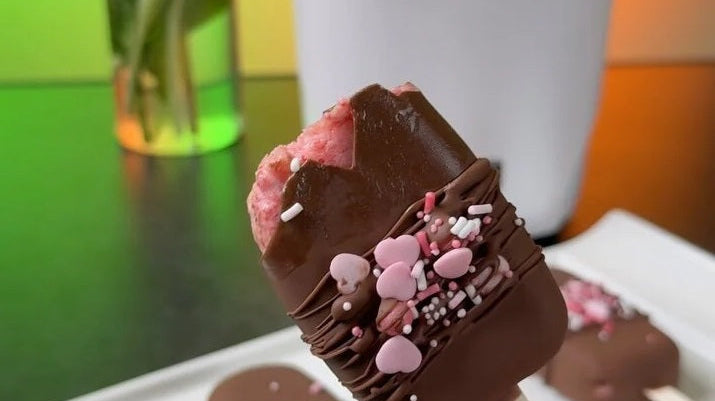 Homemade Strawberry Chocolate Ice Cream