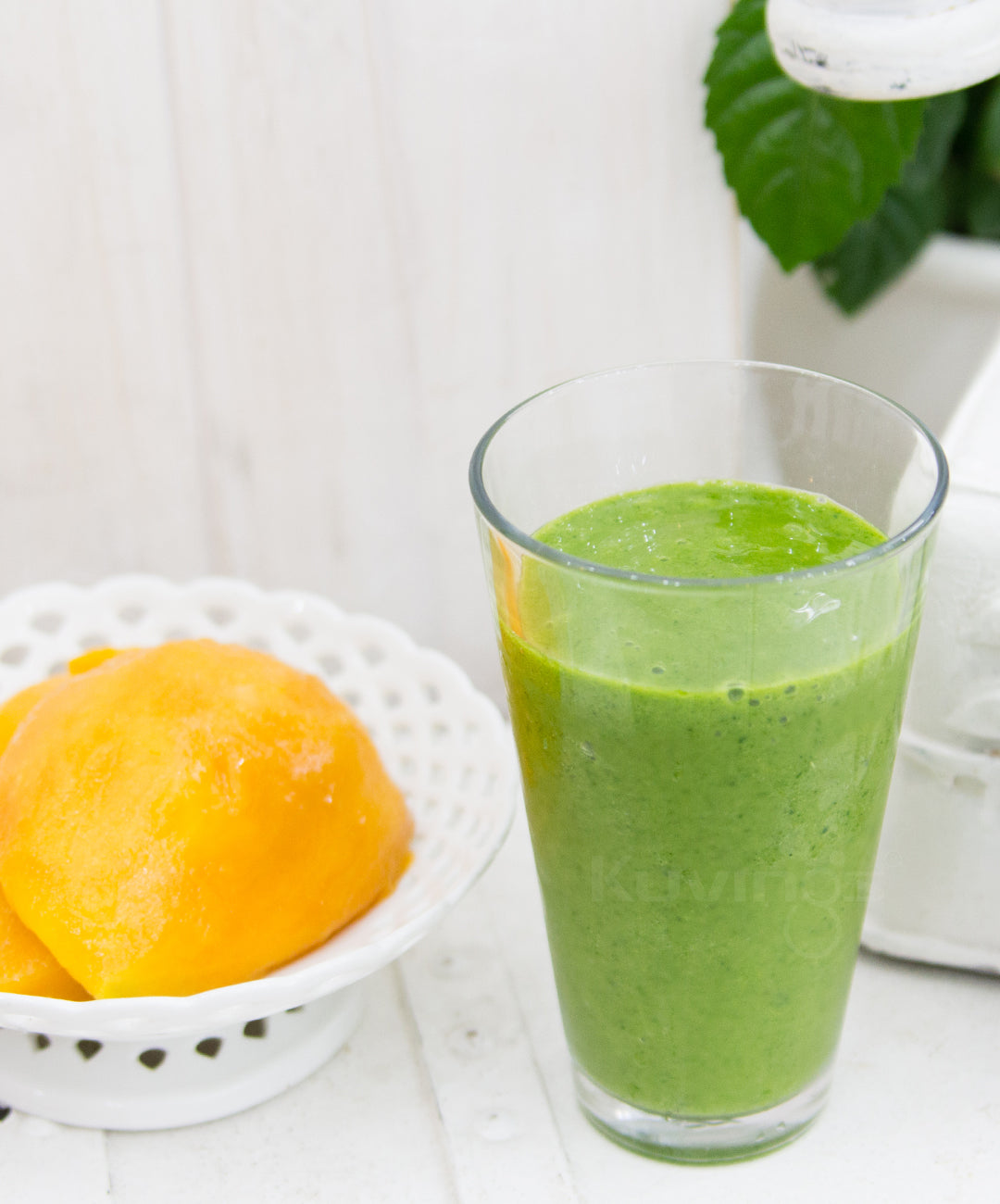 Bitter Melon and Mango Juice