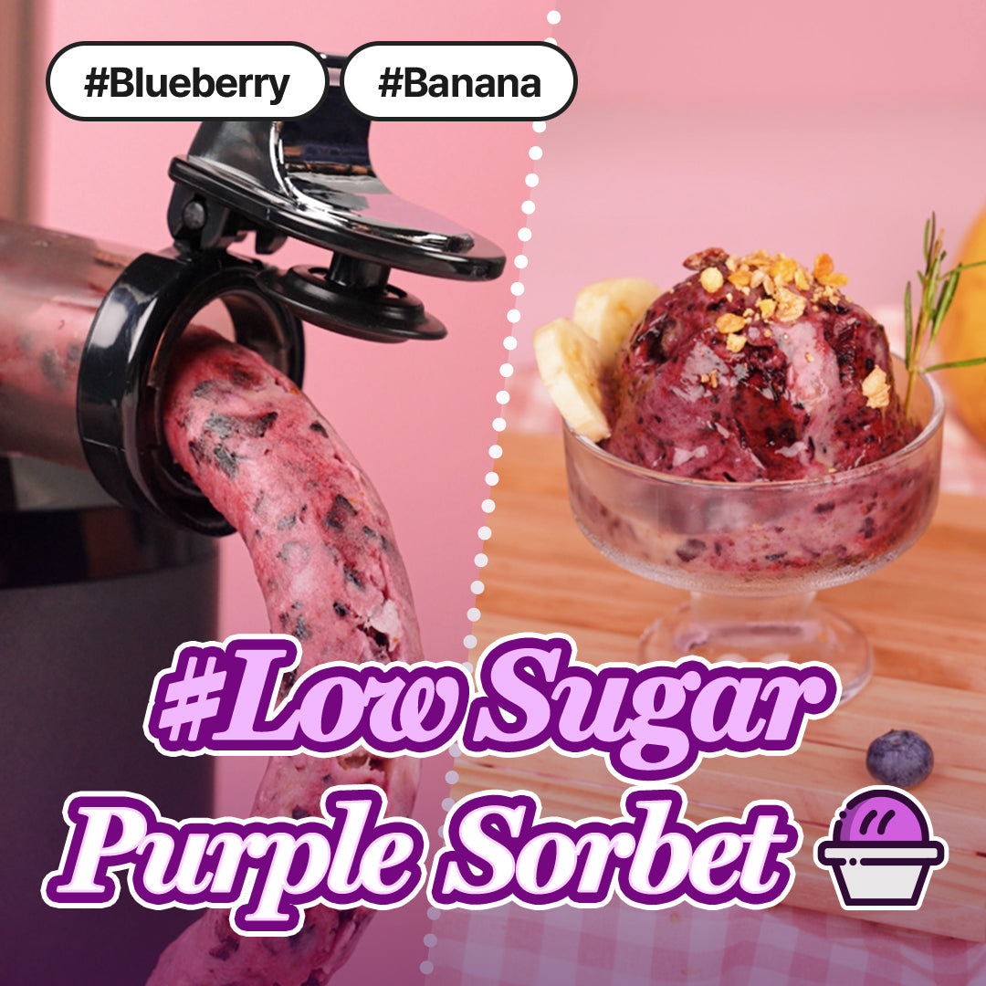 [#Low Sugar] Blueberry Banana Ice cream