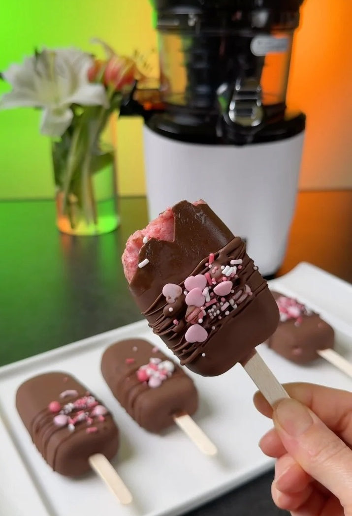 Homemade Strawberry Chocolate Ice Cream