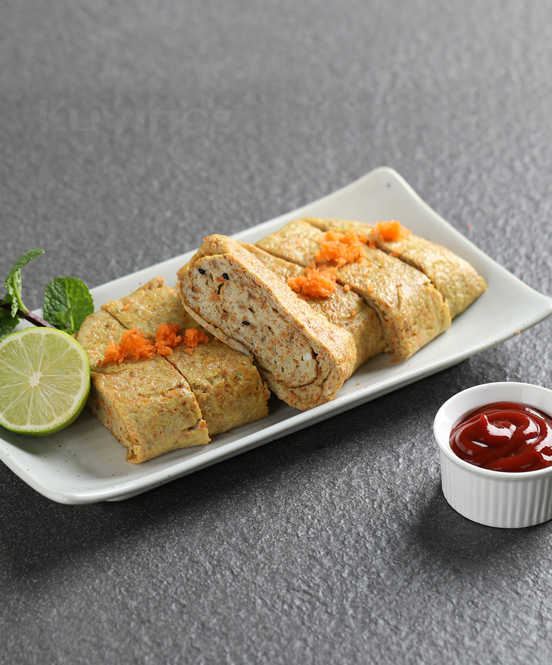 Rolled Carrot Omelet