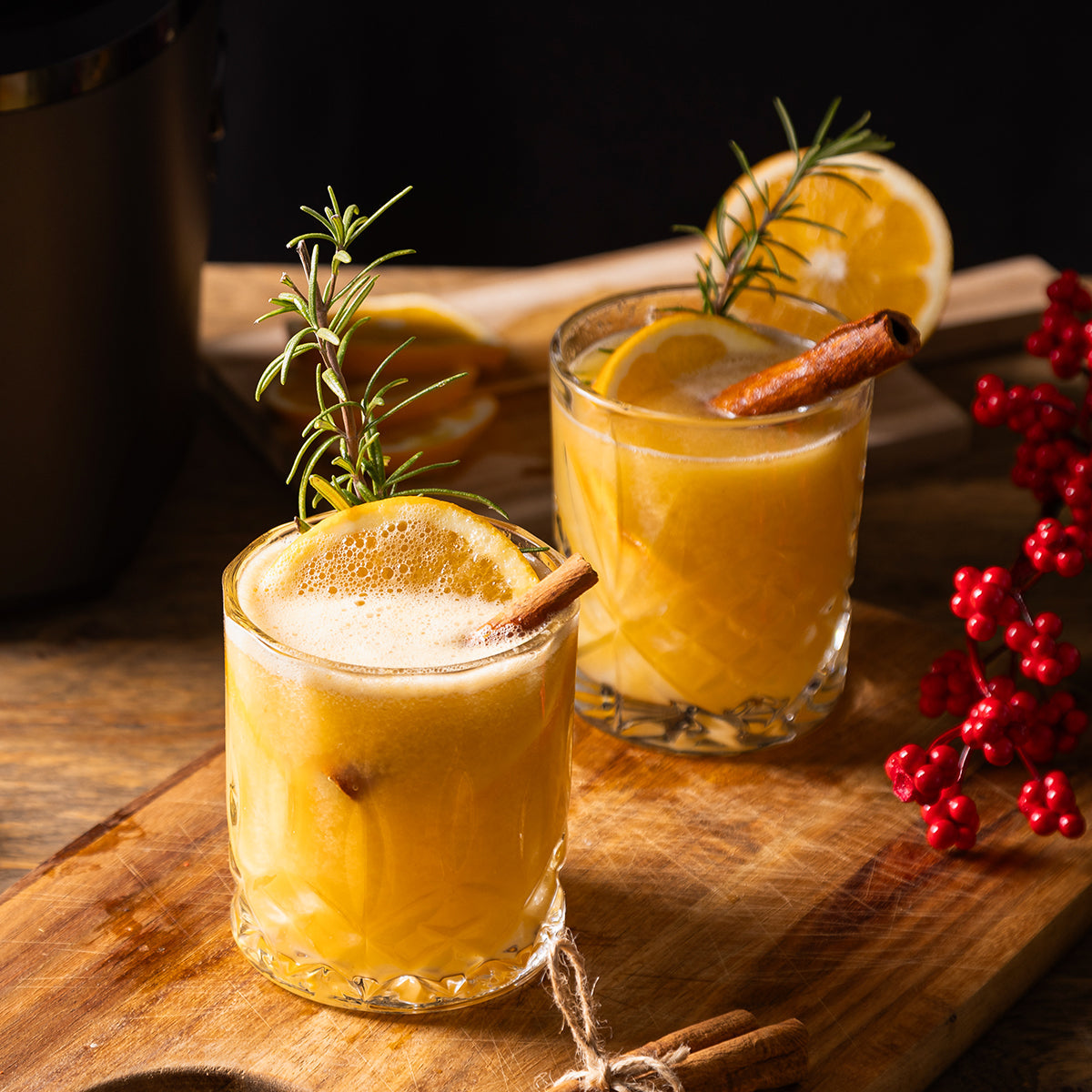 Winter fruit punch without alcohol