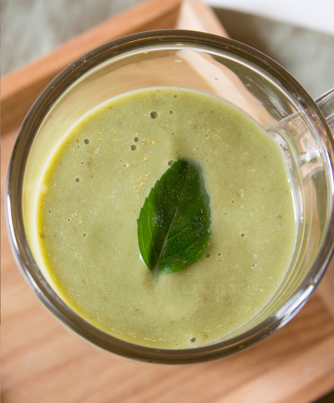 Juice with Yam, Lotus Root and Kale