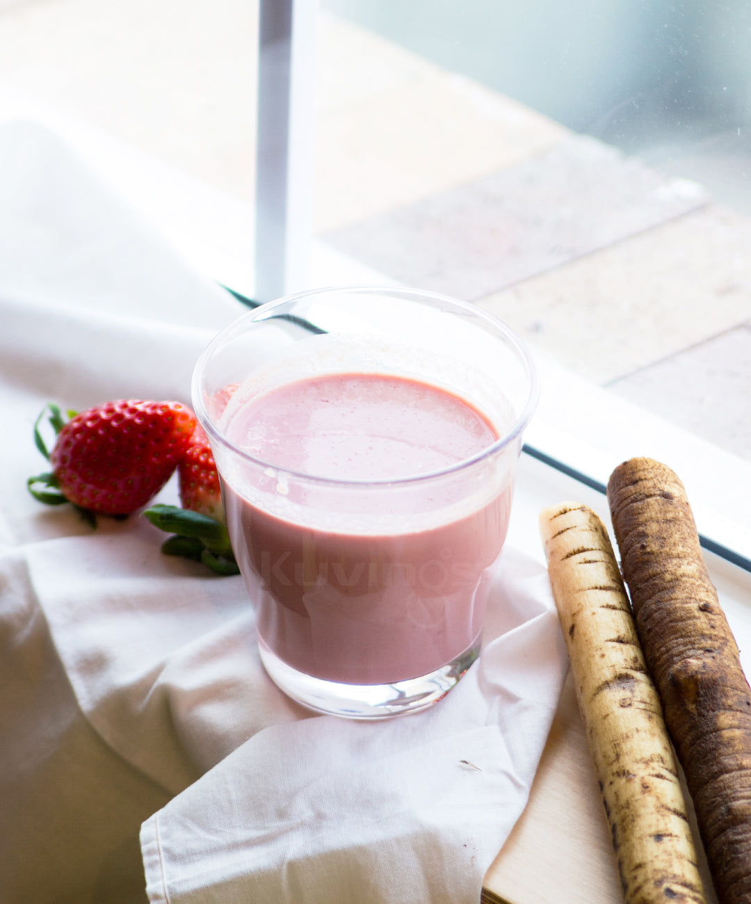 Yam and Strawberry Smoothie