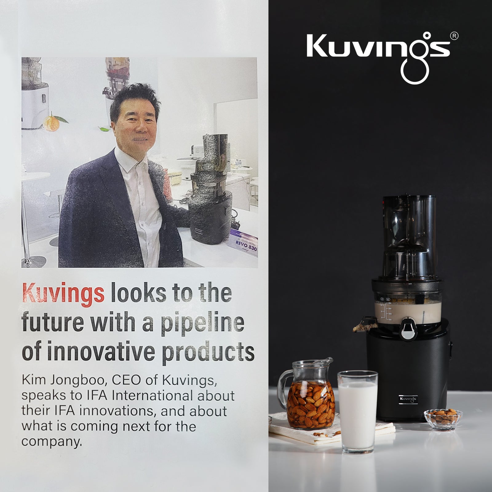Premium Appliance Kuvings Introduced in IFA International Magazine!