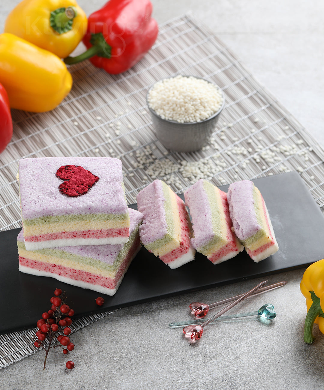 Five-color Rainbow Rice Cake